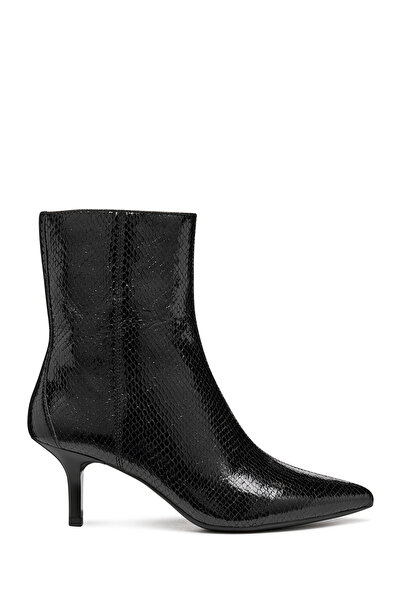 Geox Ghete negre pentru femei D Kleopy B - Metal.Goat din piele cu toc subțir...