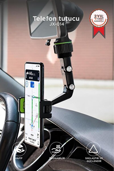 Torima Telefon Tutucu 360 Derece Dönebilen Dikiz Aynası Oto Aksesuarları JX01...