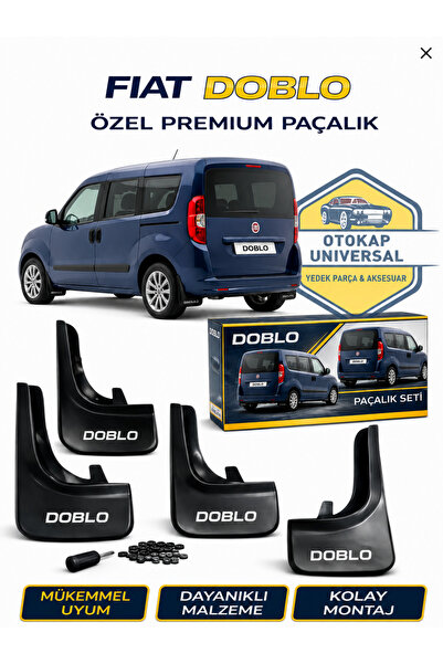 KAPOTO Fiat Doblo Uyumlu 4’lü Paçalık Takımı Ön Arka Çamurluk Tozluk Seti