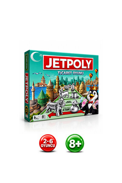 ALAY Ticaret JETPOLY Emlak Ticareti Oyunu – Eğlenceli ve Öğretici Aile Oyunu