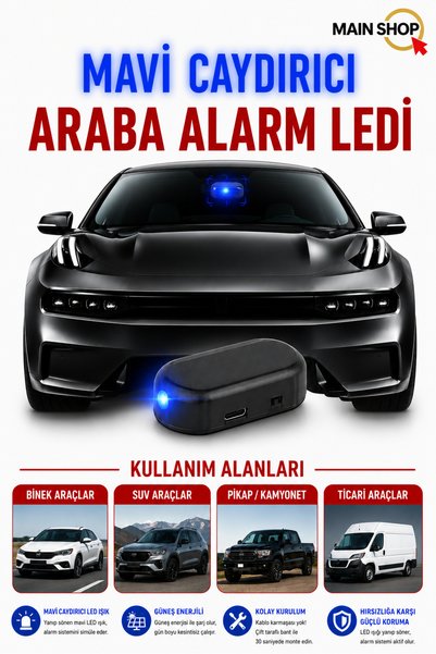 Generic Brand Main Shop Wireless Auto Theft Deterrent Led - Blue Light Deterrent M-498