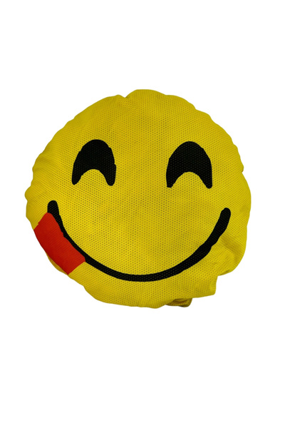 TKY Emoji Oto Boyun Yastığı Gülen Yüz Sarı