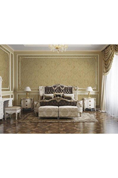 Adawall Seven 7807-3 Barok Damask Desenli Kahverengi, Gold Duvar Kağıdı 16,50 M²