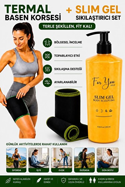 For You Gold Slim Jel - Sıkılaştırıcı - Toparlayıcı - Çatlak ve Selülit Kremi...
