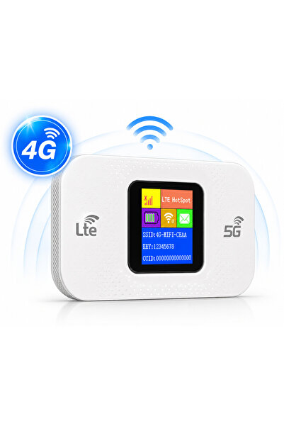 ambrasmart Modem WiFi portabil 4G/5G LTE ambrasmart, cu baterie, conexiune mu...