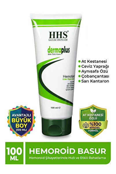 Hhs Dermaplus H.emoroid - B.asur HEMOFAST Krem – 100 ml | Çatlak Şişlik Ağrı ...