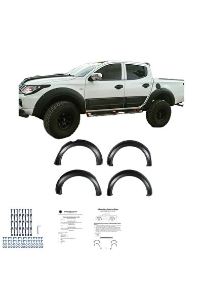 ROAL TUNİNG Mitsubishi L200 1. Kalite ABS Plastik Dakar Vida Görünümlü Çamurl...