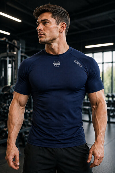 GHASSY CO Ανδρικό αθλητικό μπλουζάκι Compression Sports Premium που αναπνέει ...
