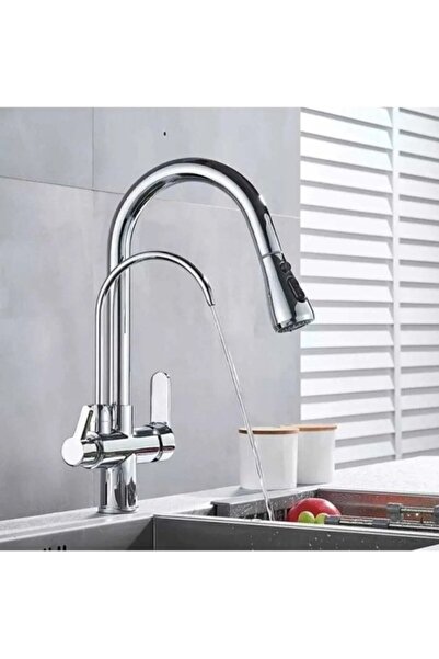 FAWER Faucet & Shower FLEKO KROM ARITMALI SPİRALLİ MUTFAK BATARYASI