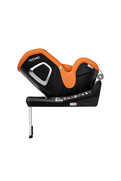 Recaro Scaun auto cu bază Isofix Toron 1 Vibrant Orange, R129 EU, 0-4 ani, cu înclinare la 170 de grade și rotație la 360 de grade
