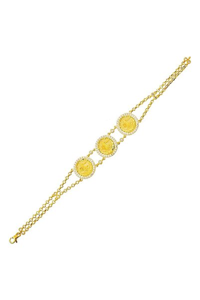Sembol Gold Tugralı Bileklik Sarı Altın 14K Reşat