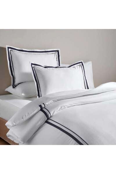 PAN HOME Hotel Divine 300tc 3-piece King Comforter Set 240x260cm - White/navy