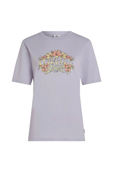 O'Neill Tricou de damă cu imprimeu grafic, Must-have de vară SS 2025-Lila-M