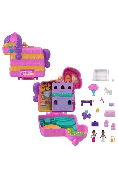 Polly Pocket Ve Maceraları Micro Oyun Seti Pinata Party Atlı Oyun Seti Kız Ço...