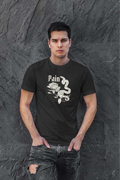 buzagi tasarım ürünleri Eternal Regular Mold Black Unisex T-Shirt