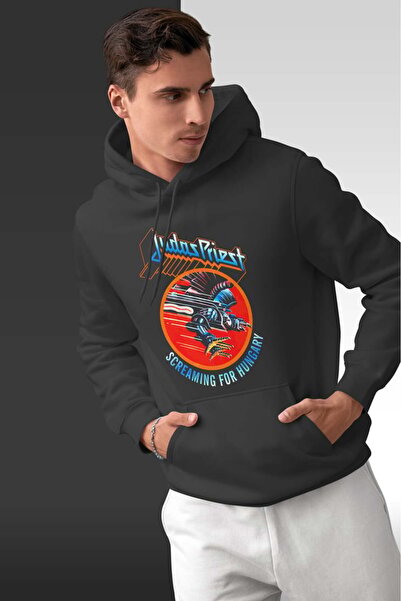 buzagi tasarım ürünleri Judas Priest Oversize Hooded Unisex Sweatshirt