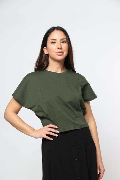 mica Oversized Stretch Waist Short Top