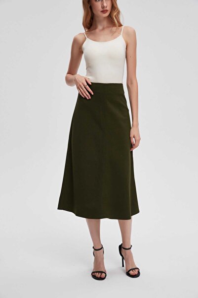 menta Solid Color Mini Skirt