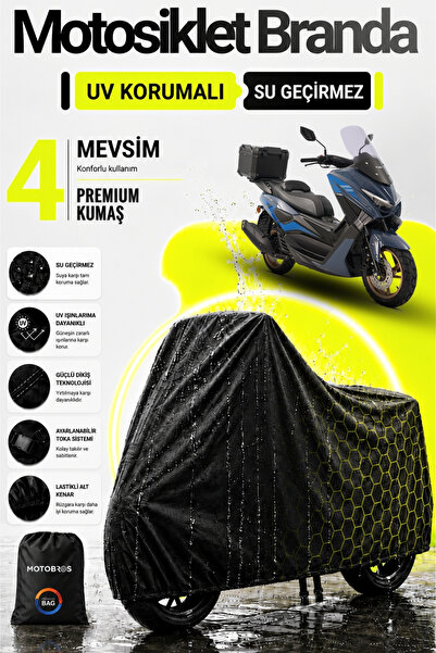 Motobros Motosiklet Brandası Motor Brandası Kuba Newcity Uyumlu BlackShield S...
