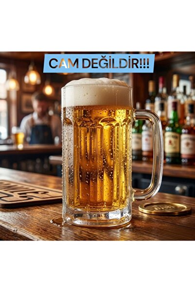 Genel Markalar 560 ml Kırılmaz Polikarbon Plastik Bira Bardağı , Ayran Bardağ...