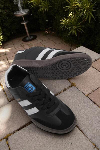Raneel Kazançlı Alışveriş Samba Model Double Band Sports Shoes Black