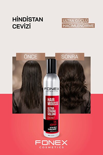 Fonex Saç Köpüğü Ultra Strong 300 ML