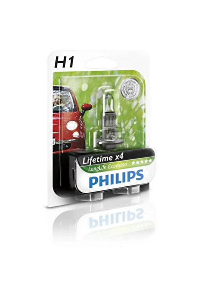 Philips Bec Far H1 55W 12V Μεγαλύτερης Διάρκειας Ecovision
