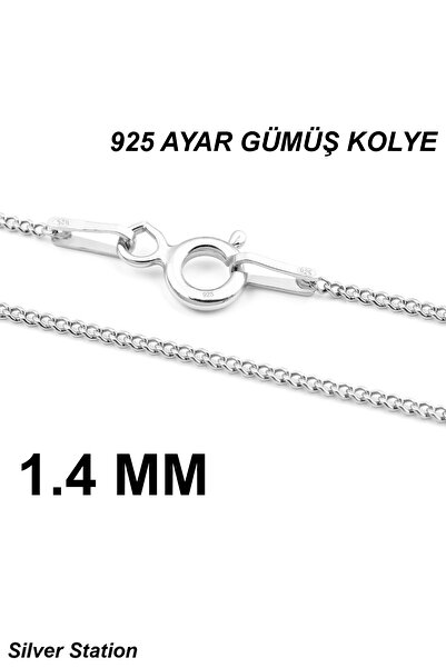 Silver Station 925 Ayar Gümüş Kolye - Gurmet Zincir Kolye 40-45-50-55-60-75 cm