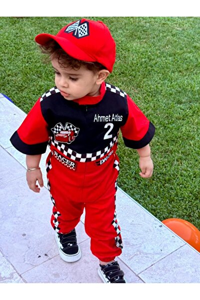 Mum Design Gifts KISA KOLLU F1-FORMULA YARIŞÇI KOSTÜMÜ