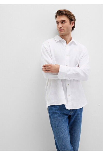 Mavi Weißes Hemd Regular Fit / Normal Fit 0211518 -620