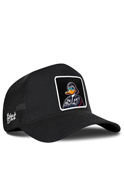 BlackBörk Duckside Logolu Siyah Trucker Şapka