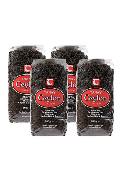 Tanay Ceylon Tea 500 Gr X 4 Pieces (2,000 Gr) 100% Imported Sri Lankan Black ...