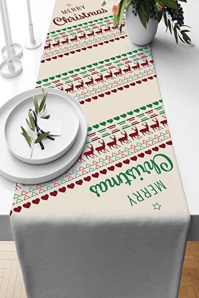 Belle Benoit New Year's Themed Double-sided Printed 4-Piece Pillowcase with Throw Pillow Case and American Service Runner Set