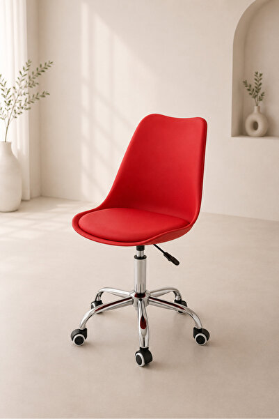 Taimi Ergonomic 360° Swivel Adjustable Height Office Chair, Padded Seat, with...