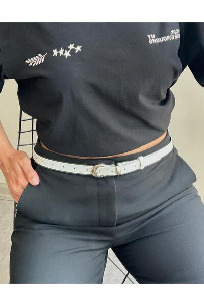 LİA KEMER Classic Silver Model Women's Belt with Tool Buckle Waist Belt Coat ...