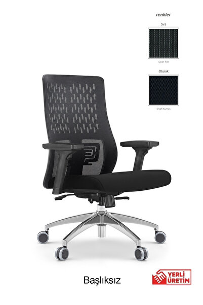 Ivo Office Flexo Çalışma | Ofis | Oyuncu Sandalyesi | Şef Siyah