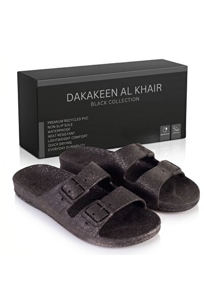 Dakakeen Concept شبشب كاريوكا أسود - مصنوع من مادة PVC قابلة لإعادة التدوير، ...