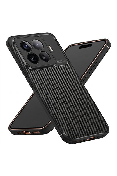 m.tk moveteck Xiaomi Mi 17T Pro Uyumlu Kılıf Kamera Korumalı Karbon Desenli U...