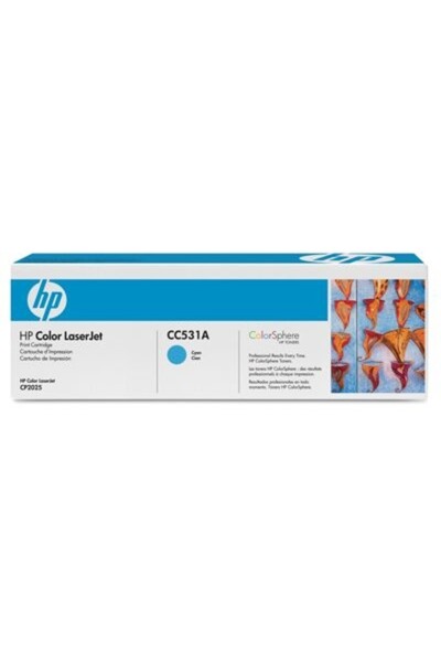 HP Toner laser CC531A - Cyan, 2.800 pagini