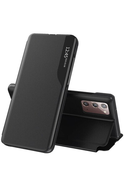 Techsuit Калъф за Samsung Galaxy Note 20 / Note 20 5G - Серия eFold - Черен