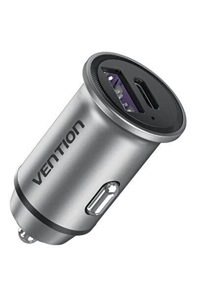 Vention USB-A + USB-C PD 60W Gri