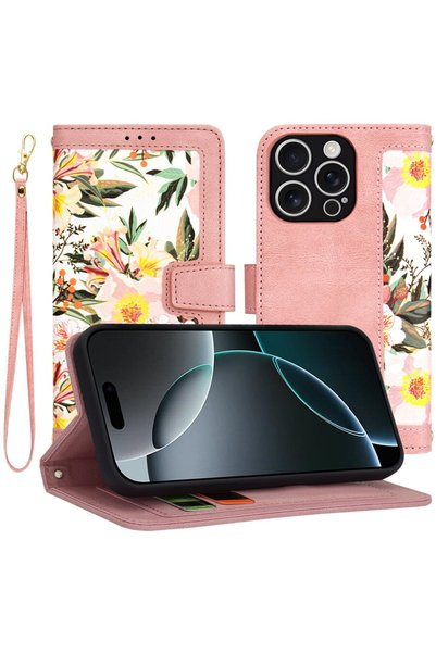 Techsuit Калъф за iPhone 16 Pro - FlipCraft - Sweetheart Pink