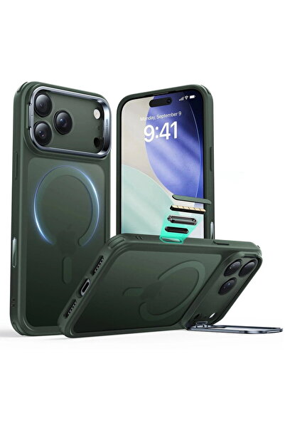 ESR Husa pentru iPhone 17 Pro Max - Classic Hybrid HaloLock Kickstand - Frost...