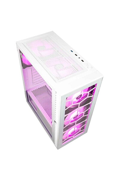 Kolink Carcasa pentru PC Observatory HF Glass ARGB Midi-Tower Alb