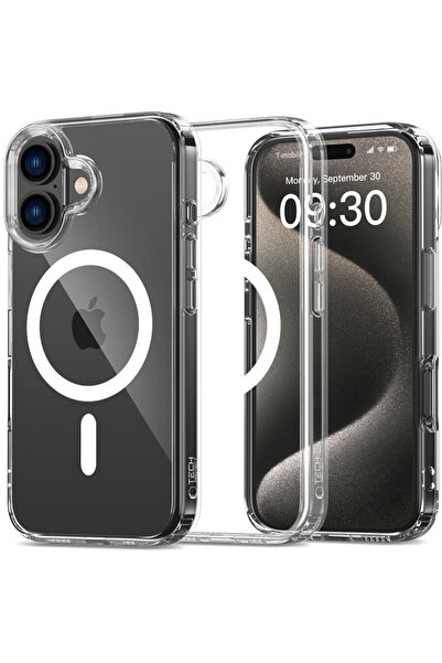Tech-Protect HusДѓ FlexAir Hybrid MagSafe pentru Apple iPhone 16, spate trans...