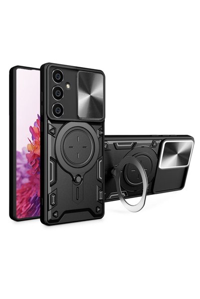 Techsuit Husă pentru Samsung Galaxy A15 4G / A15 5G - CamGuard Pro - Negru