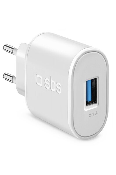 SBS USB-A, tehnologie compactă, Încărcare Inteligentă 10W Alb
