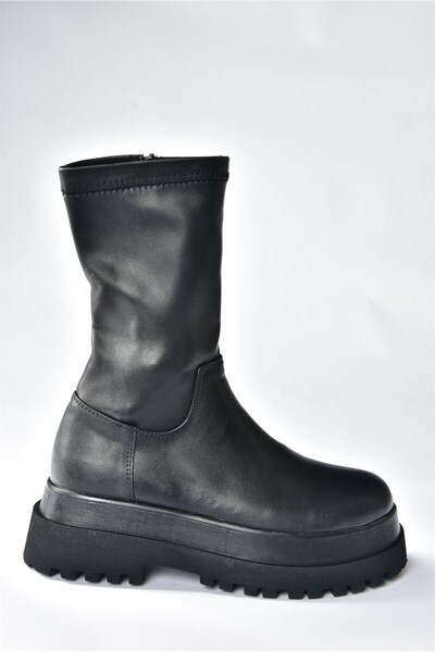 Fox Shoes Black Flexible Stretch Women's Boots N267064309