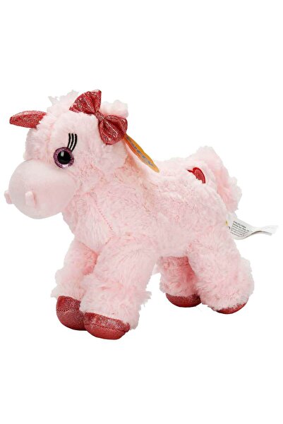 Sunman Unicorn Renkli Peluş At 28 cm - Açık Pembe