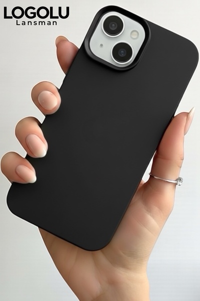 ProNorth Iphone 15 Uyumlu Kılıf Logolu Lansman Soft Yumuşak Içi Kadife Siliko...